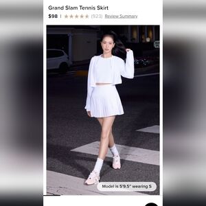 Grand Slam White Tennis Skirt